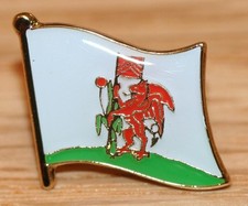 UK Towns and Cities Flag Pins ~ London, Cardiff, Edinburgh, Belfast Capital city