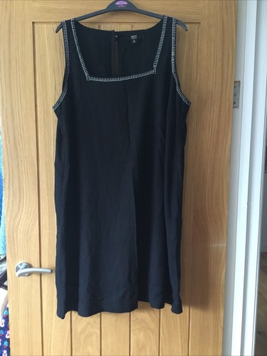 Next black linen summer - black, dress
