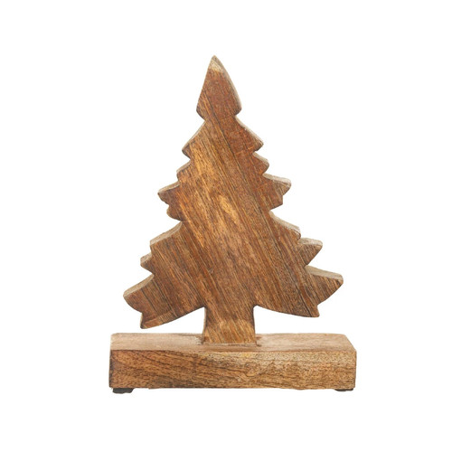Carved mango wood christmas - carved,