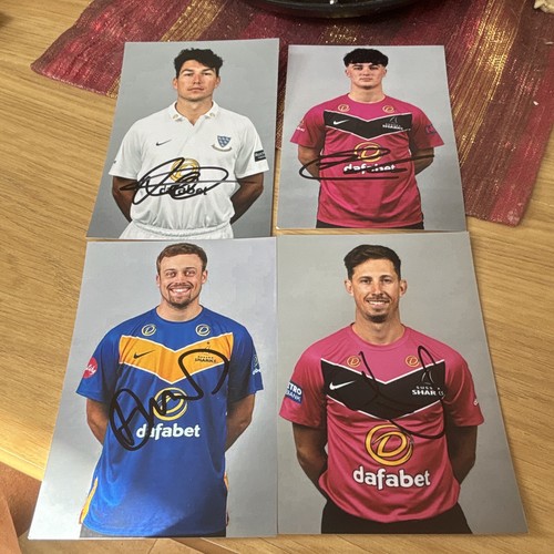 Sussex cricketers hand signed - hand,