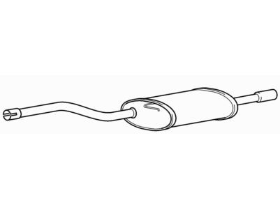 Rear exhaust silencer back - exhaust,