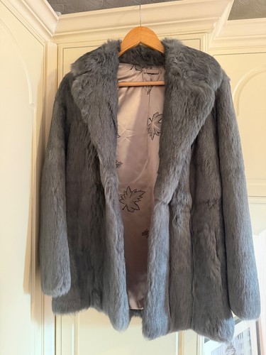 Rabbit coney grey real fur - coney,