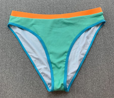 Tri Color Ribbed Knit Bikini