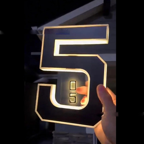 Solar led house numbers - solar,