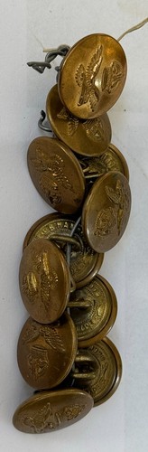 Vintage raf brass buttons - brass,