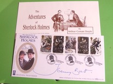 BENHAM SILK COVER FDC SHERLOCK