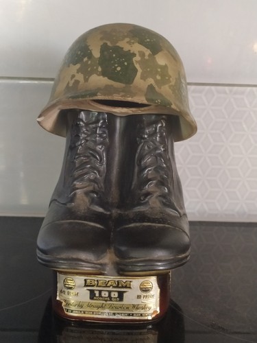Jim beam vintage army boots - vintage,