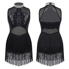 UK Girls Kids Sequins Latin