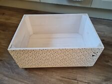 Surdic- kids wooden wheeled toy storage box/drawer.50 x35 x 25 cm.Used.RRP 86 £.