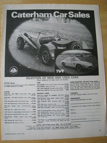 Caterham car sales tvr - car,