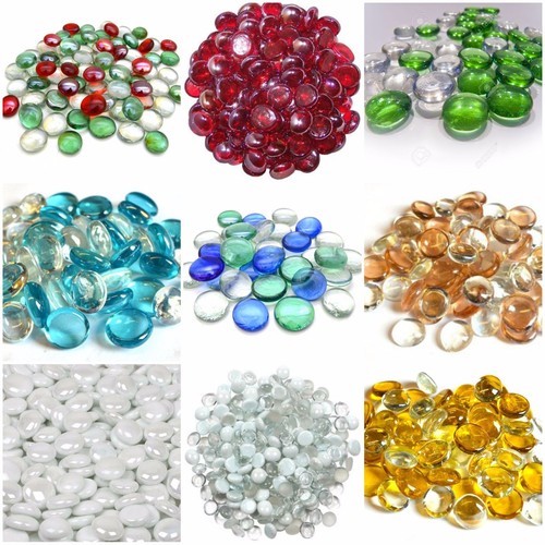 Glass pebbles vase wedding - pebbles,