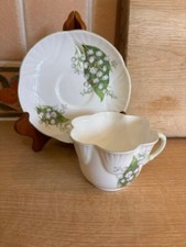 Crown Staffordshire Fine Bone China Cup & Saucer - Lily Of The Valley
