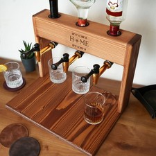Wooden Whiskey Dispenser with
