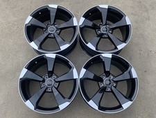 TTRS RS3 Rotor Style Alloys 19” Black & Polished