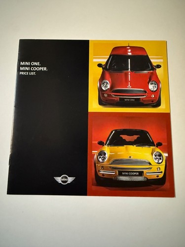 Bmw mini early pricelist - mini,