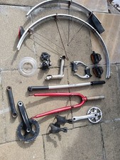 Job Lot Bulk Vintage Racing Road Mountain Bike Parts Mudguard Derailleur Crank