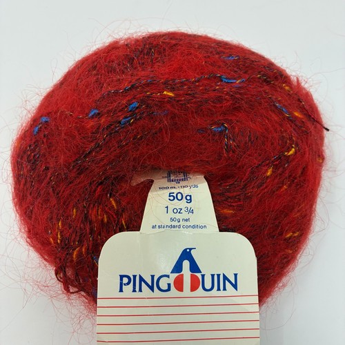 50g vintage red tweed - red,