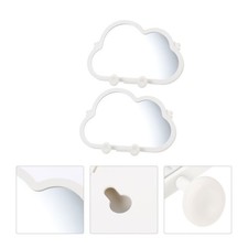  2 Pcs Tabletop Makeup Mirror