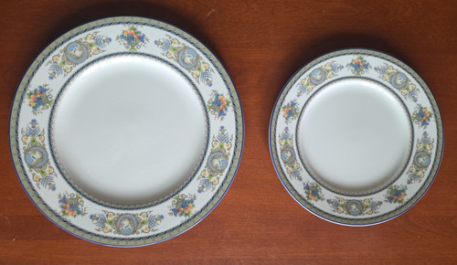 Victorian crest plate dinner - crest, plate-dinner