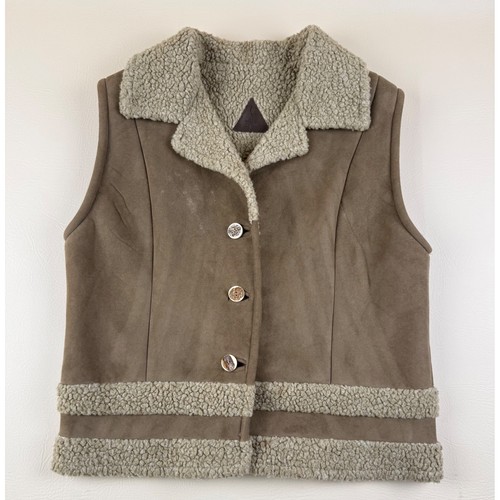 Western faux suede - vest, berber