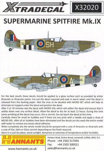 Xtradecal x32020 supermarine - xtradecal,