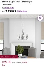 Bratton 5-Light Twist Candle