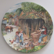 Royal Doulton Bone China Plate OLD COUNTRY CRAFTS - The Basket Maker LTD EDITION