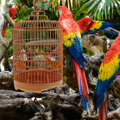 Round parrot cage pet birdcage - round,