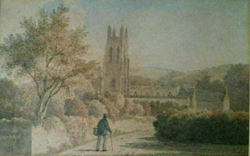 Original georgian watercolour - original,