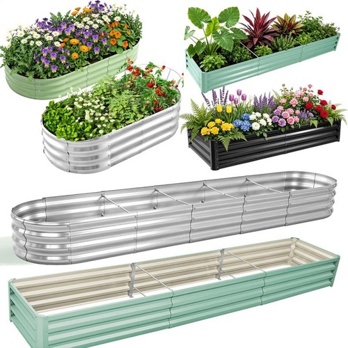 Galvanised steel raised - ,