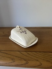 Vintage Bone China Butter Dish