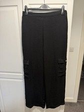 F&F Black Cargo  Trousers -