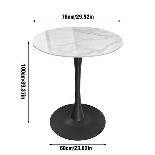 Large flower round - round, table