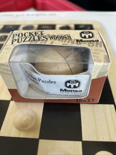 Mensa wooden pocket puzzle - mensa,