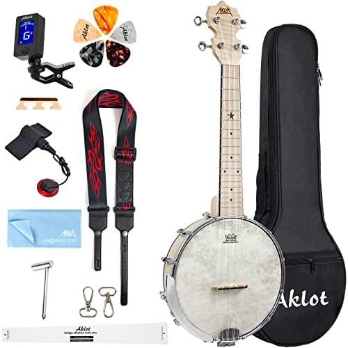 Aklot open back banjo - back,