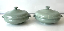 Wedgwood, Celadon, Etruria & Barlaston, Green, Lidded Tureen X2