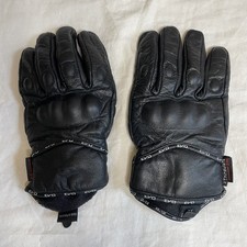EVO PURE Leather Winter Waterproof Thermal Motorcycle Knuckle Gloves Black XL