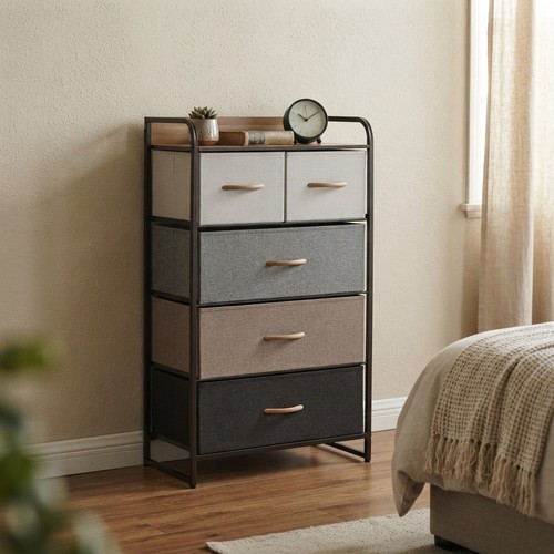 Drawer dresser tower - 5-drawer,