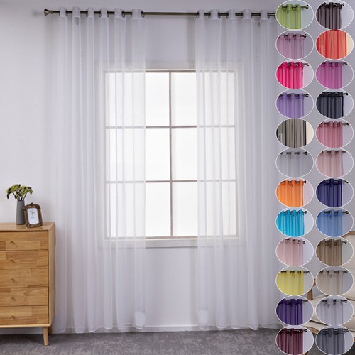 2pcs plain voile net - plain,