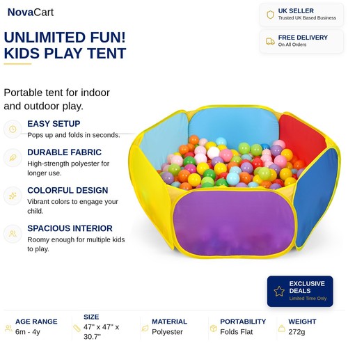 Childrens play tent pop up - pop,