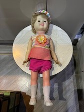 Baby Doll Hard Plastic Rosebud Vintage Old 