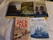 5x Naval History Books - Warfare - Maritime - Oceans - Vikings - Job Lot