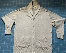 MEN’S LIFTED RESEARCH GROUP LRG GREY CARDIGAN 4XL