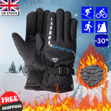 Winter Gloves Waterproof Thermal Touch Screen Thermal Windproof Warm Gloves UK
