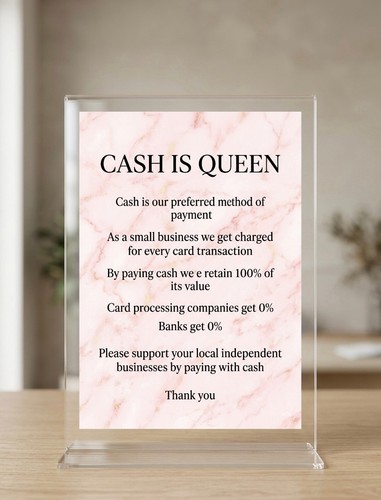 Cash payment sign - cash,
