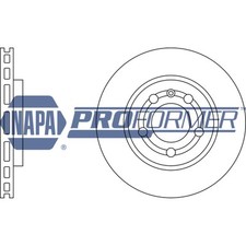 2x Brake Discs Vented For VW