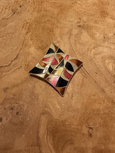Vintage abstract enamel - vintage,