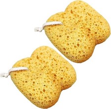 2Pcs Bath Sponge, Natural Sea