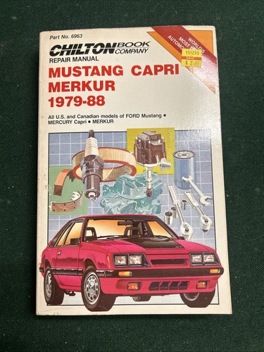 Chiltons mustang capri - chiltons,
