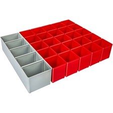 Sortimo iB 72 Tray 28-Piece for i-BOXX 72 25 A3 Red 1 I3 Grey